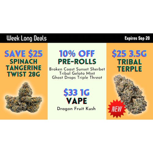 10% off SELECT Pre-Rolls